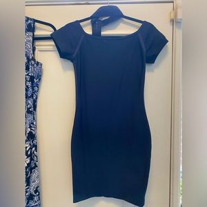 Marciano Stunning thigh high stretch navy blue dress. Excellent quality.
